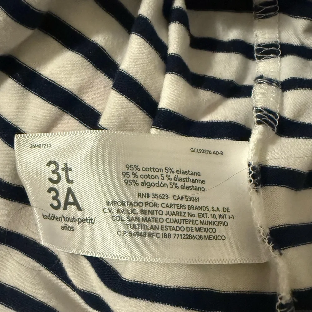 Carter’s Striped Long Sleeve Shirt With Hood 3T